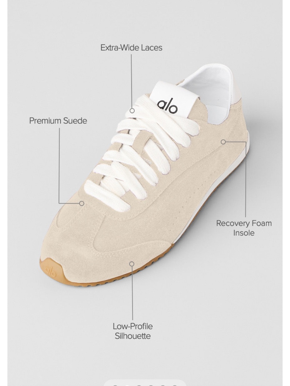 ALO Yoga Sunset Sneaker in Sandstone/Ivory (Men)